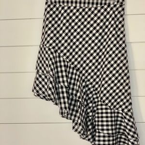 A New Day Gingham high low skirt